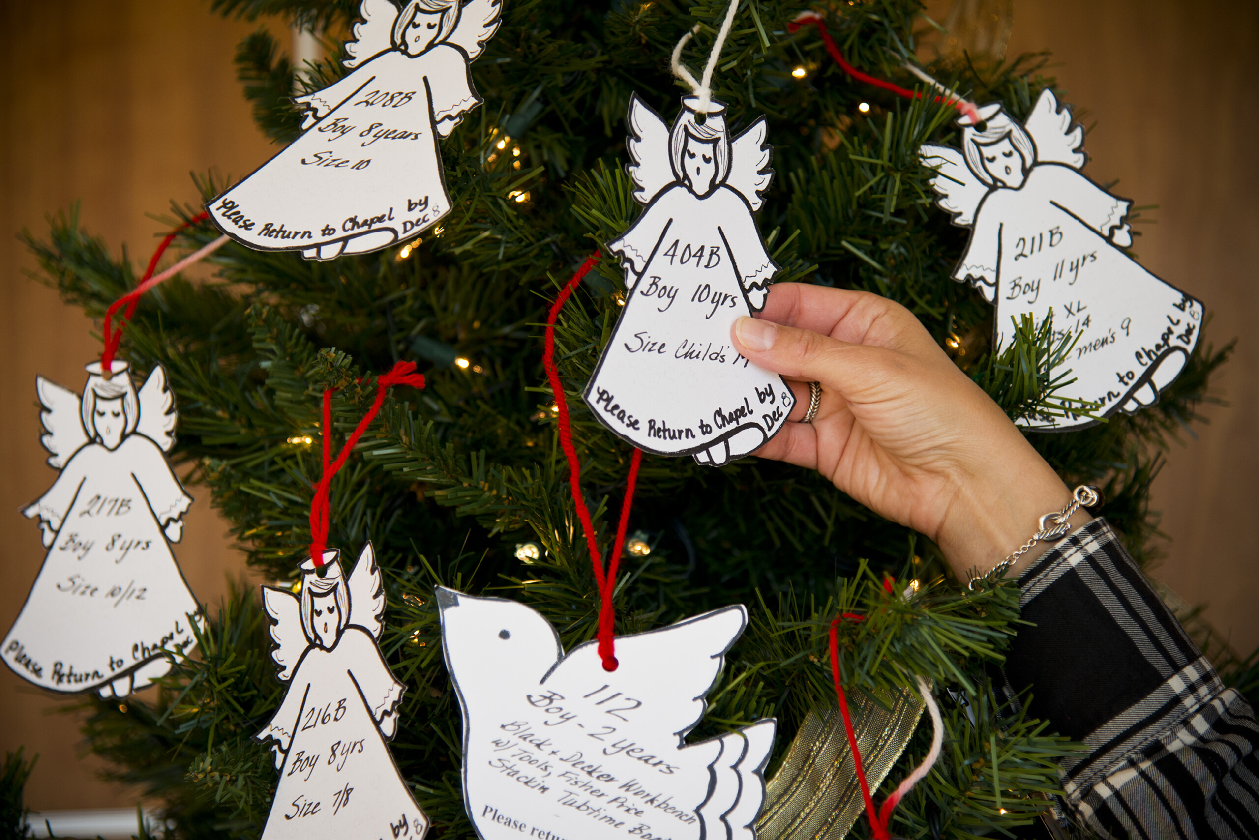 Christmas Wish Tree Leather Lace MC